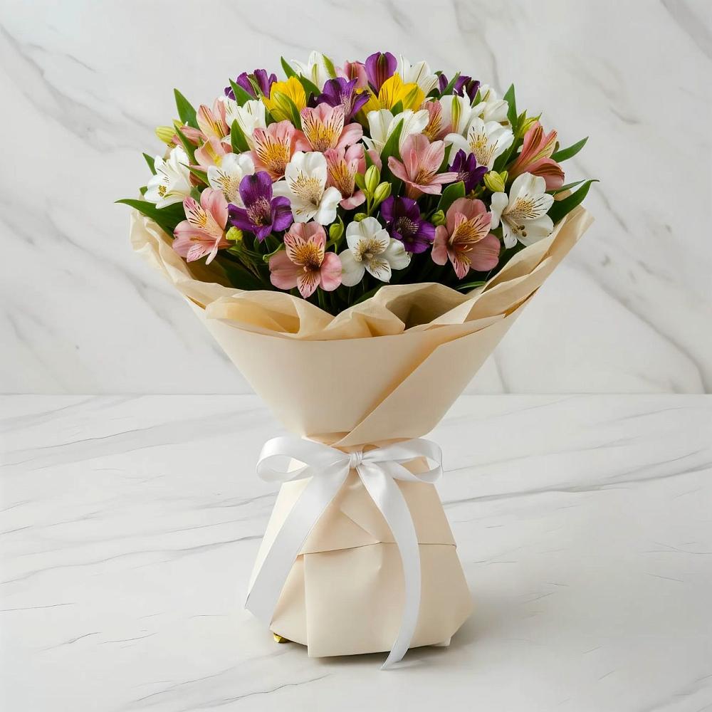 Букет цветов из: Альстромерии в Прогрессе Ставропольского края