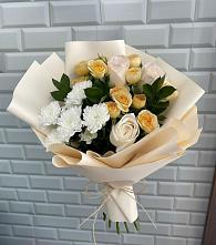 Букет цветов из:  Розы и Хризантемы в Прогрессе Ставропольского края