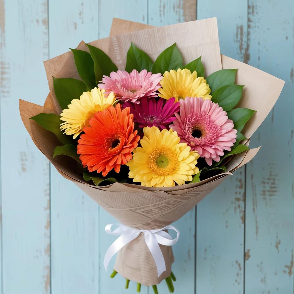 Букет цветов из: Герберы в Прогрессе Ставропольского края