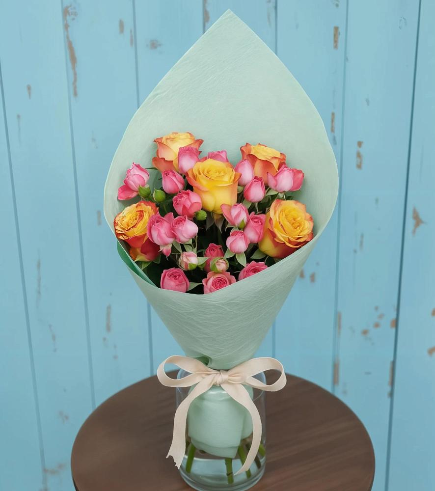 Букет цветов из: Розы в Прогрессе Ставропольского края