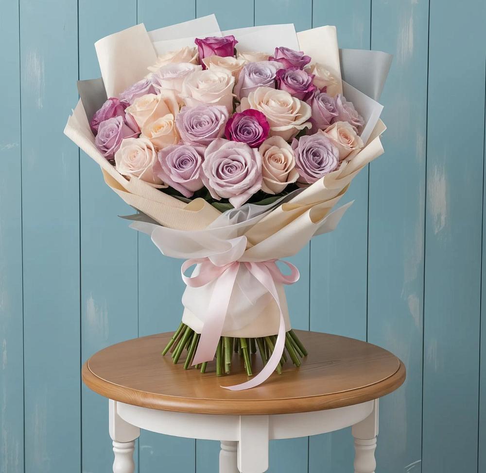 Букет цветов из: Розы в Прогрессе Ставропольского края