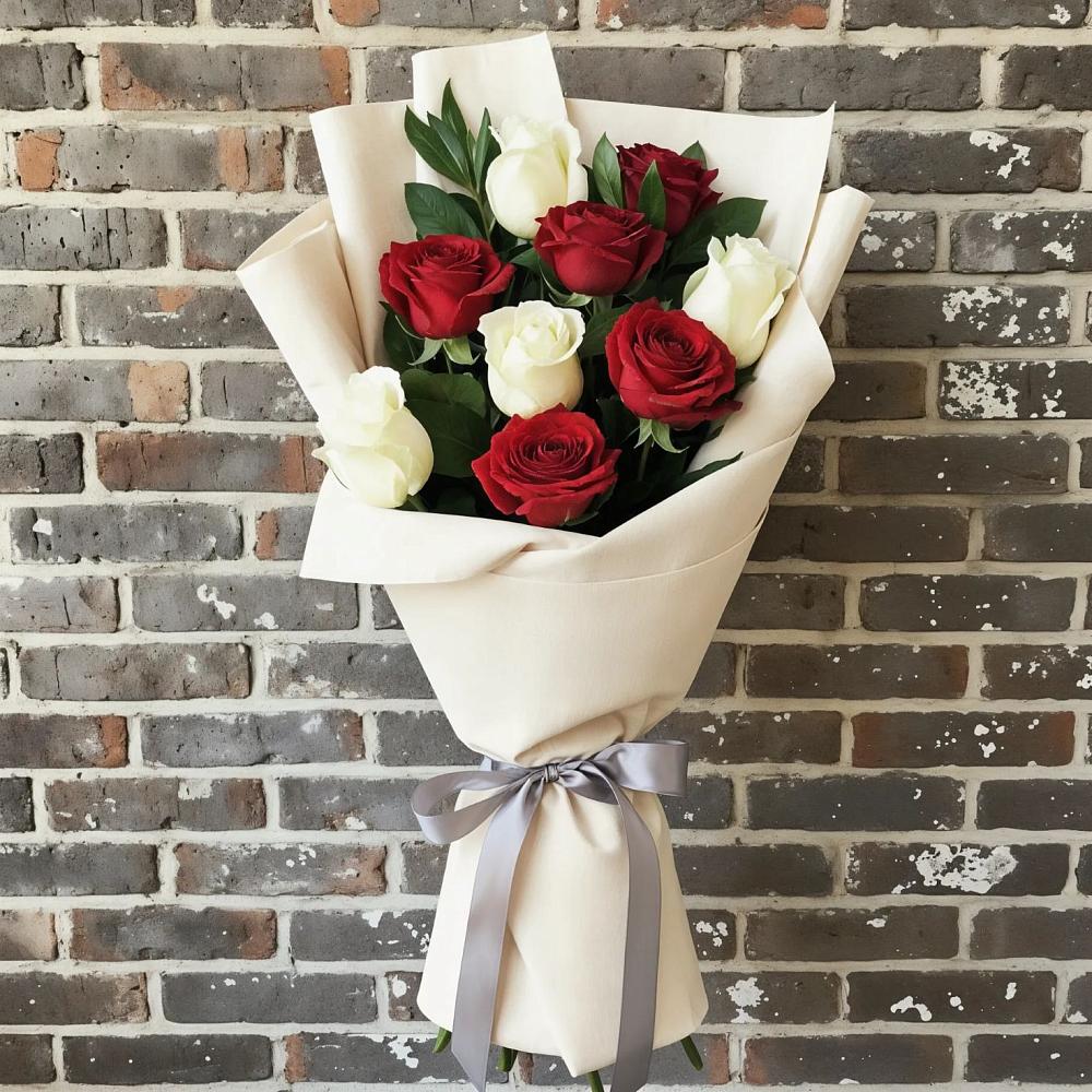 Букет цветов из: Розы в Прогрессе Ставропольского края