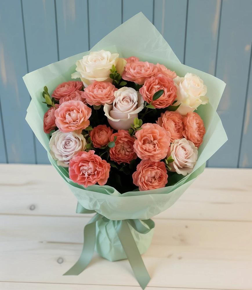 Букет цветов из: Розы в Прогрессе Ставропольского края