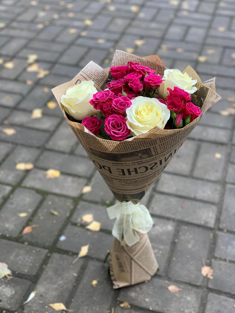 Букет цветов из: Розы в Прогрессе Ставропольского края