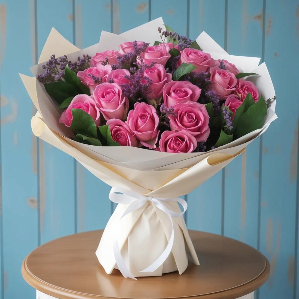 Букет цветов из: Розы в Прогрессе Ставропольского края